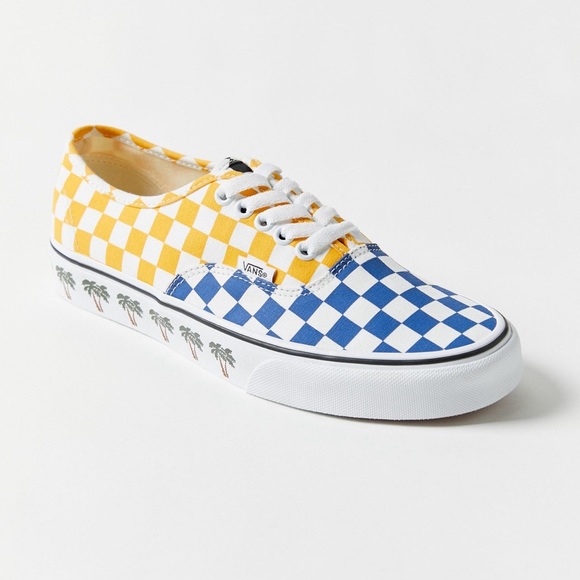 Vans Authentic Sidewall Checkerboard Sneaker 7.5 * - Picture 1 of 10